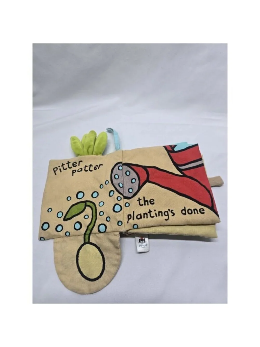 Jellycat London “I Am A Carrot” Cloth Book Sensory Tactile Activity Book
